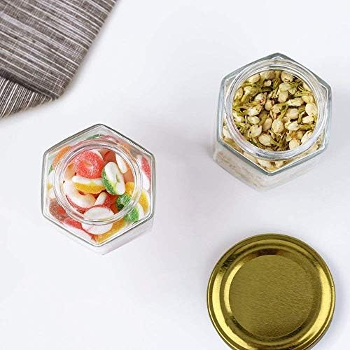 25 Pack 15 Ounce Honey Jars with Gold Lids