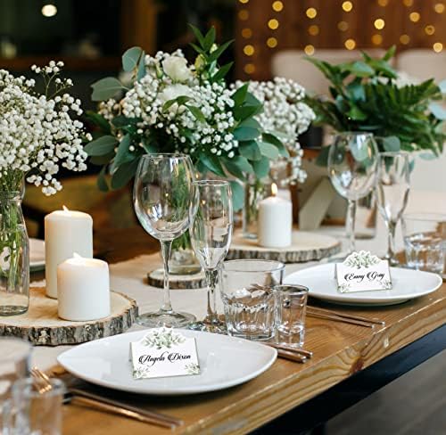 Gift Boutique 100 Pack Eucalyptus Place Cards