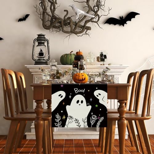 Gagec Halloween Table Runner 13x72 Inch
