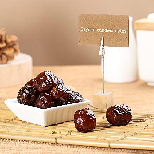 20 Pcs Wood Place Card Holders and 30 Pcs Kraft Place Cards Set