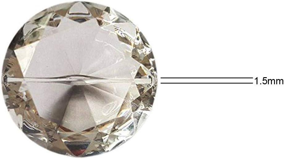 HOHIYA 24 Piece Clear Acrylic Diamond Place Card Holder