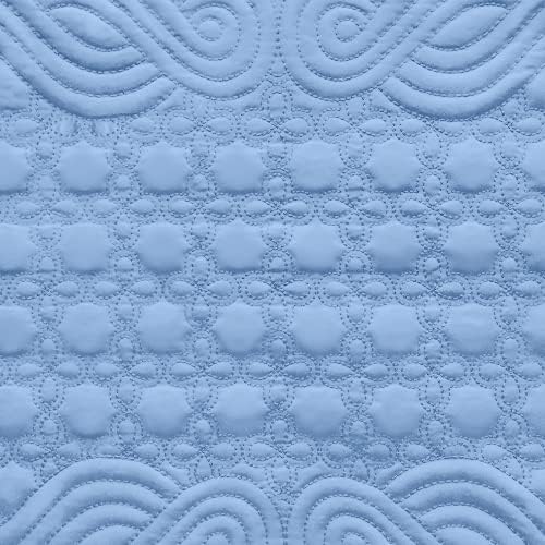 Loom and Mill Quilted Placemats Set of 6 Blue