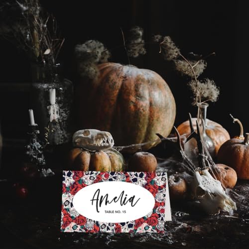 Andaz Press Halloween Name Place Cards 24 Pack 2x35