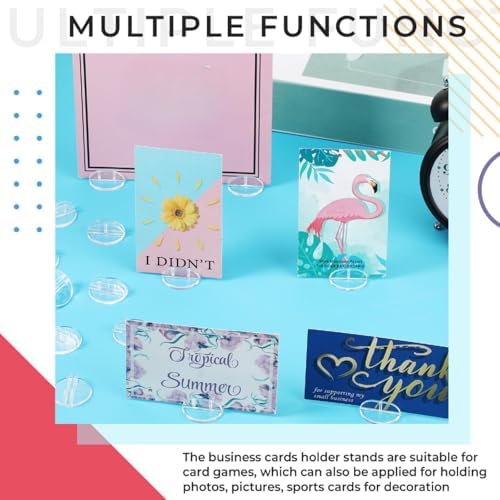 Yinkin 25 Pcs Mini Card Stands for Place Cards and Labels
