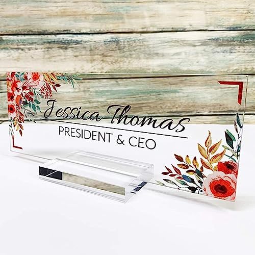 14 Piece Acrylic Sign Holders Clear Card Stands
