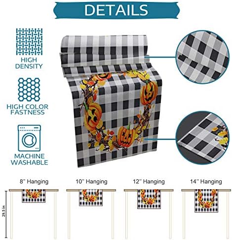 TH XHome Linen Table Runner 183 Inches Long Farmhouse Decor