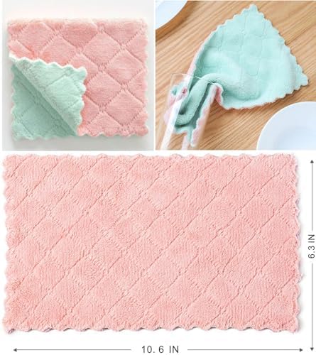 32 Pack Microfiber Dish Towels Ultra Absorbent Non-Stick Kitchen Cloths