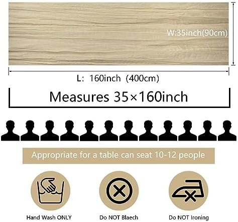 12 Pcs Beige Cheesecloth Table Runner 13ft for Decorations
