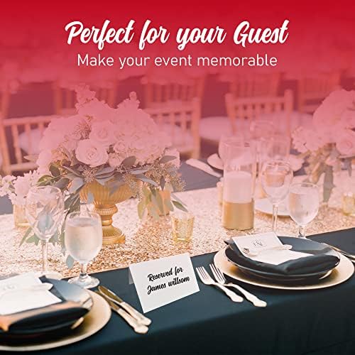 EVASTER Place Cards White Blank Pack of 100