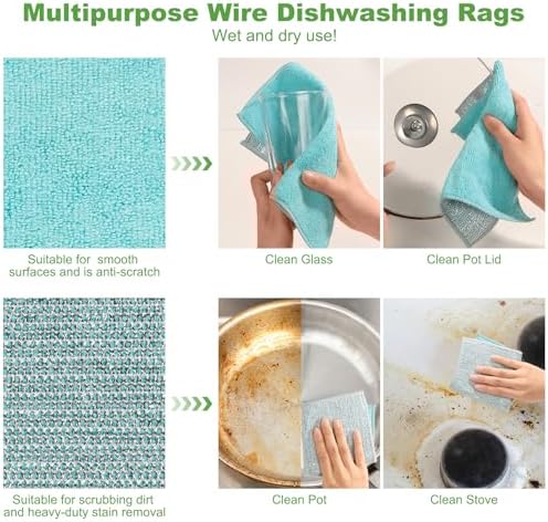 10 Counts Non Scratch Wire Dishcloth Multipurpose