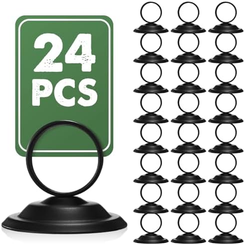 24 Pcs Metal Table Number Holders for Events