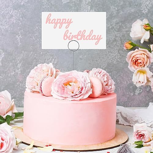 Seajan 100 Pcs 224 Inch Floral Card Holder Picks