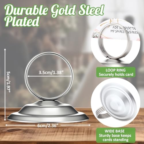 24 Pcs Metal Table Number Holders Matte Nickel