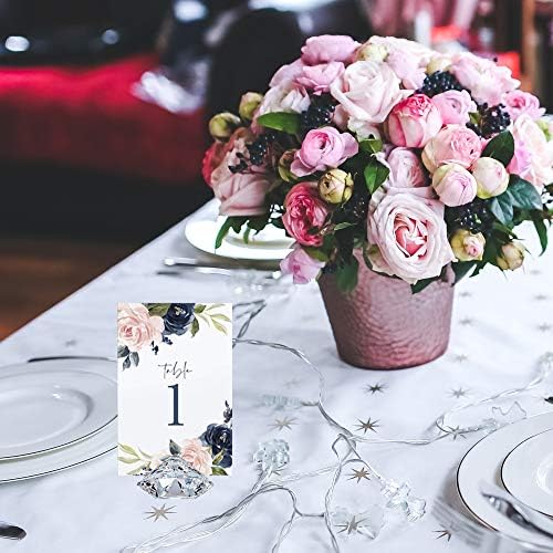 HOHIYA 24 Piece Clear Acrylic Diamond Place Card Holder