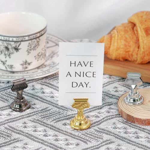 Urban Deco 36 Piece Gold Steel Place Card Holders