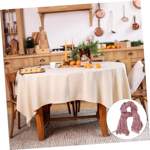 Bohemian Gauze Table Runner Dusty Elegant for Weddings and Parties