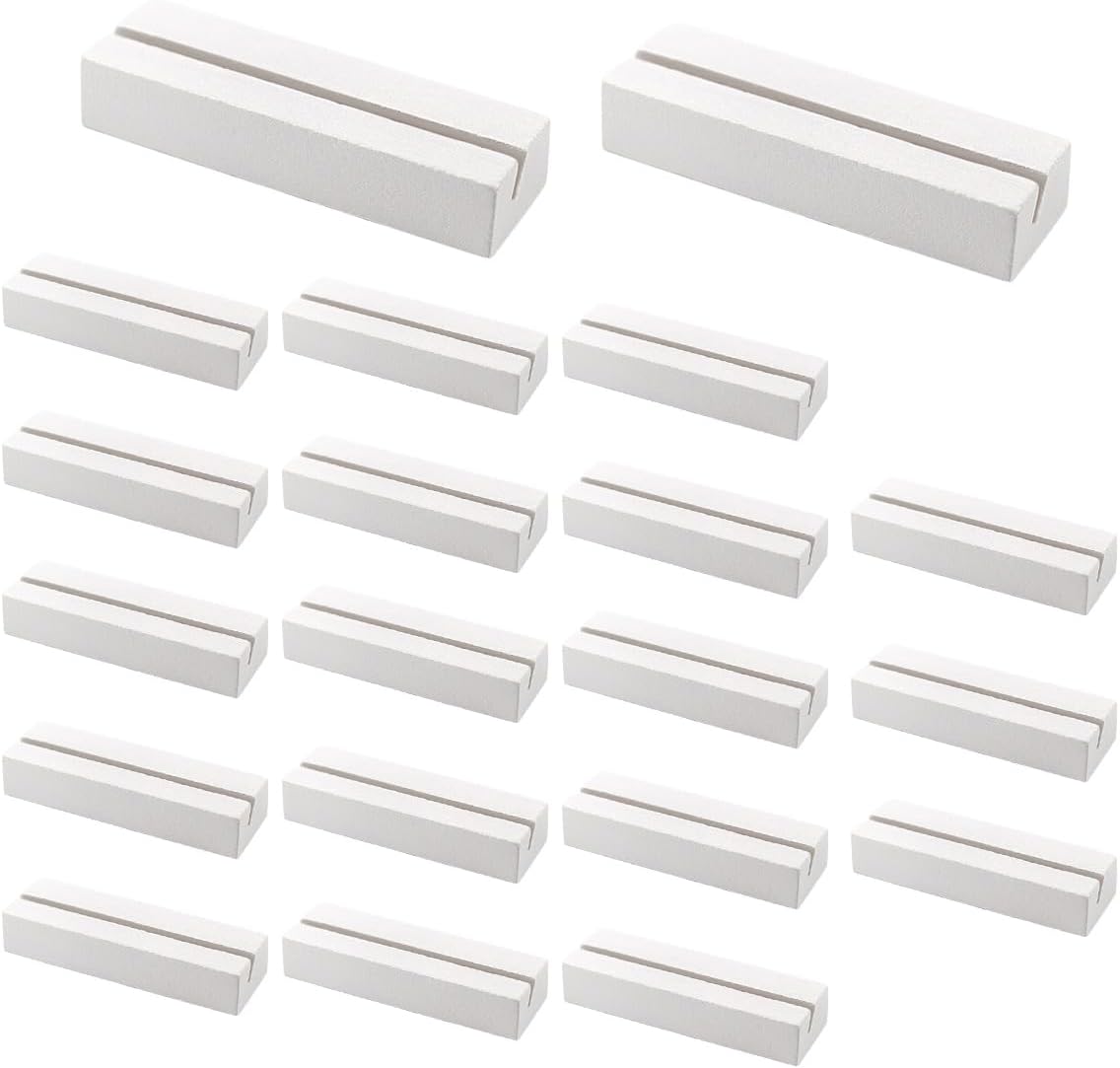 20pcs Wood Place Card Holder for Events and Decor