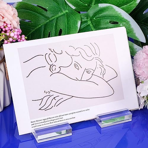 14 Piece Acrylic Sign Holders Clear Card Stands