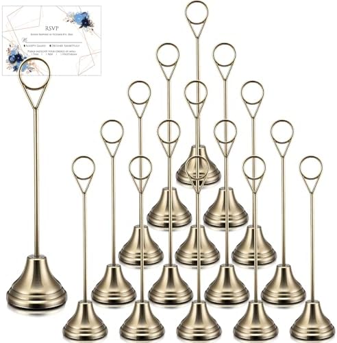 Marspark 16 Pcs 8 Inch Metal Table Number Holders