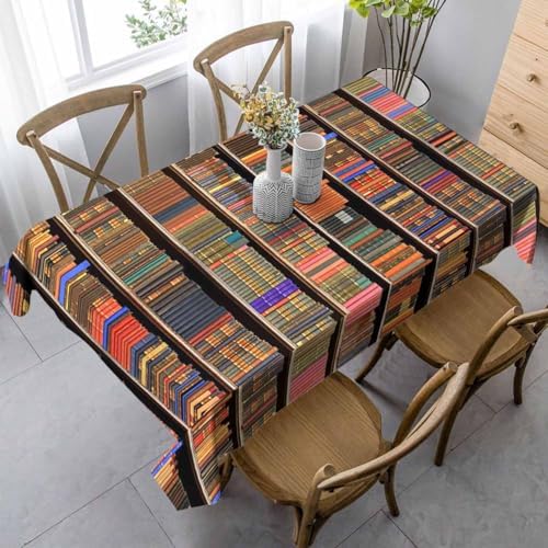 Vintage Wooden Lattice Tablecloth 52x70in