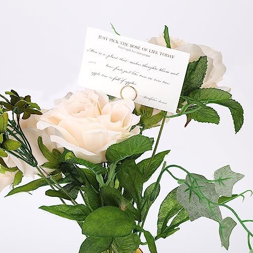 60Pcs Gold Metal Wire Floral Place Card Holders