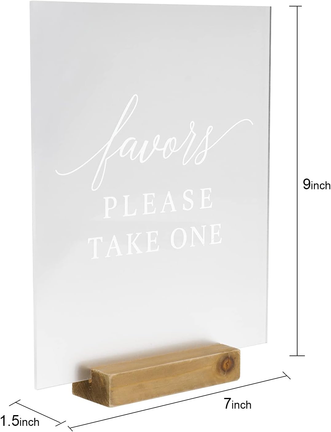 Hanna Roberts Set of 3 Wedding Signs with Holder