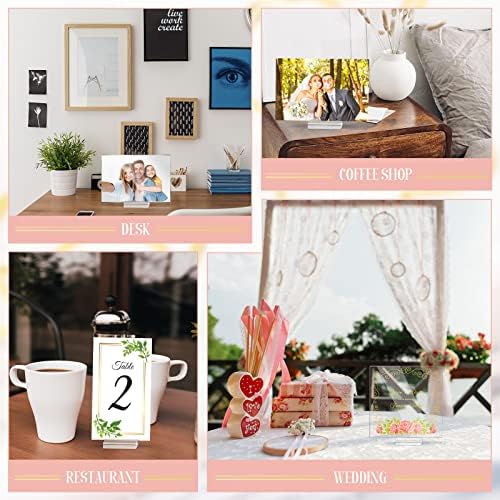 Roowest 100 Pcs Clear Place Card Holders for Events