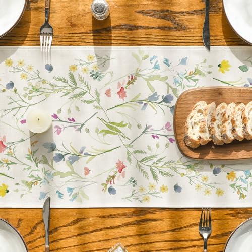 Artoid Mode Wildflowers Bloom Table Runner 13x60 Inch