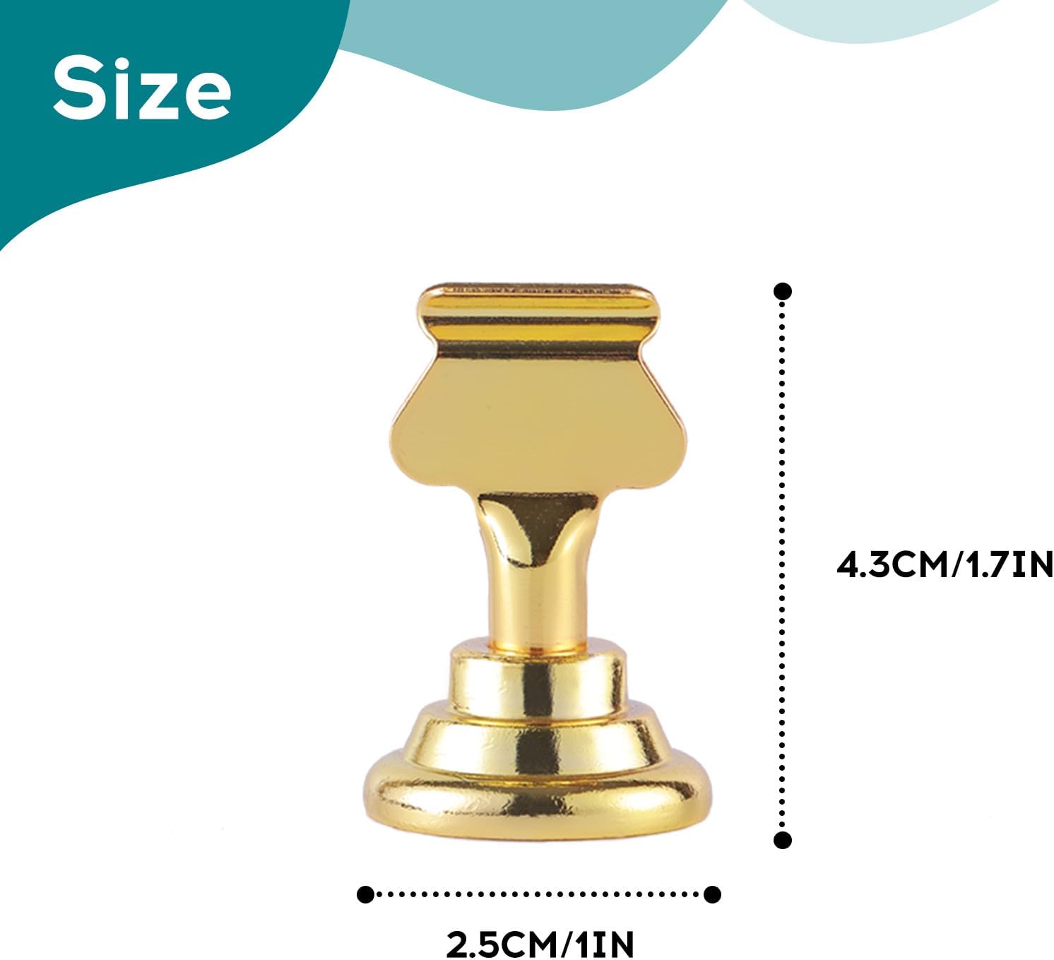 Urban Deco 36 Piece Gold Steel Place Card Holders