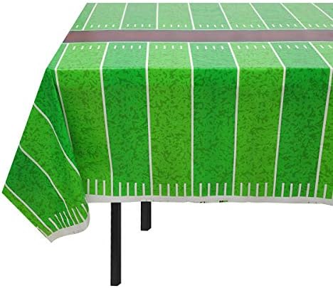 Erweicet Plastic Football Field Tablecloth 4 Pack