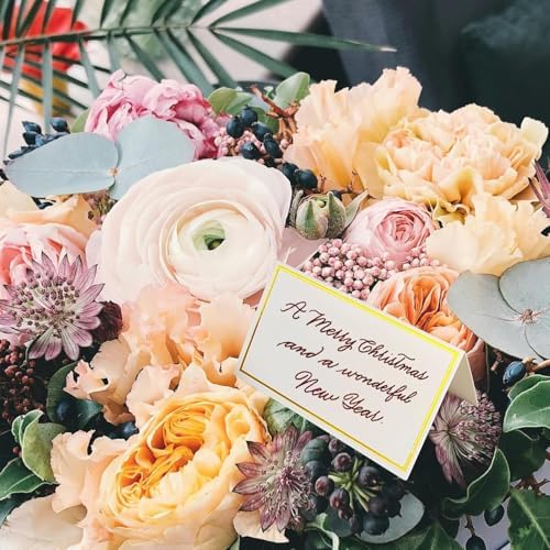 50-Pack Premium Gold Foil Border Place Cards
