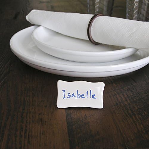 Classic Porcelain Place Cards Set of 6