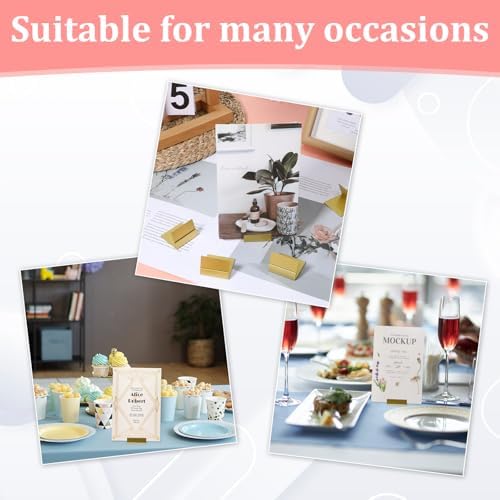 24 Pcs Gold Table Number Holders for Weddings Parties and Events