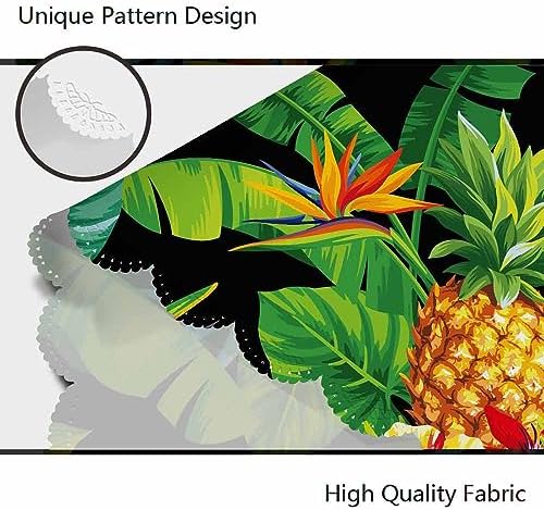 AOYEGO 60 Inch Round Tablecloth Tropical Design