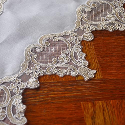 Elegant Vintage Lace Table Runner 120 Inches