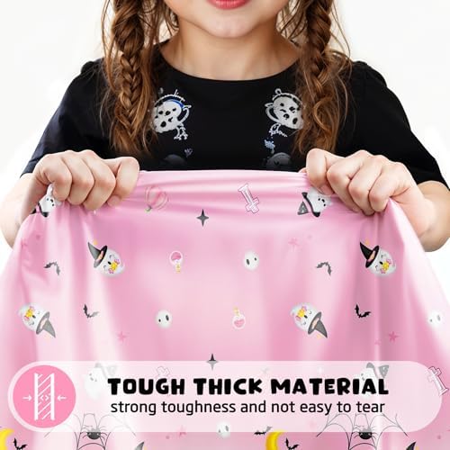 Pink Halloween Baby Shower Tablecloth Set 3Pcs