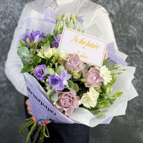 Abeillo 50Pcs White Blank Place Cards with Gold Foil Border