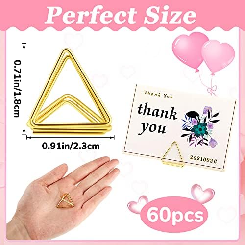 Eersida 60 Piece Table Number Holder Stand for Wedding and Events