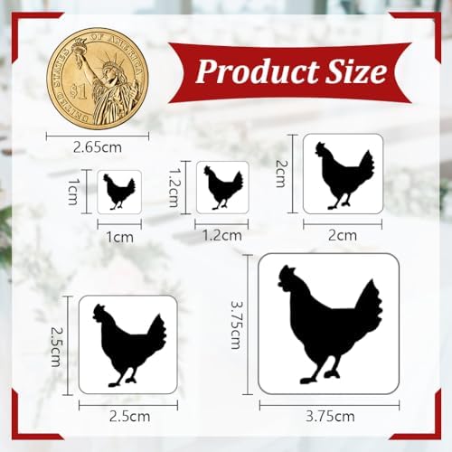 OLYCRAFT 2400Pcs Meal Stickers Set 4 Styles