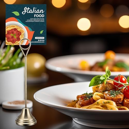 Marspark 16 Pcs 8 Inch Metal Table Number Holders