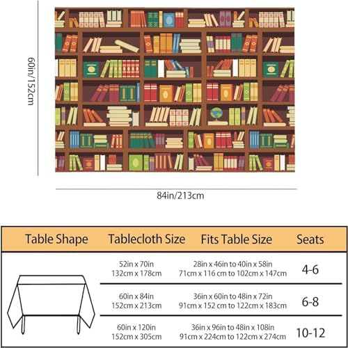 TKS MITLAN 60x84 Oblong Tablecloth Retro Design