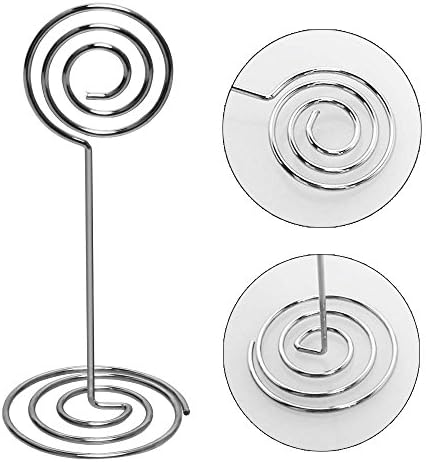 Aniann Table Number Card Holders 25 Pack Silver