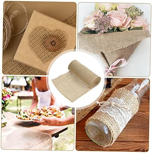Hohopeti 1 Roll Rustic Burlap Table Runner