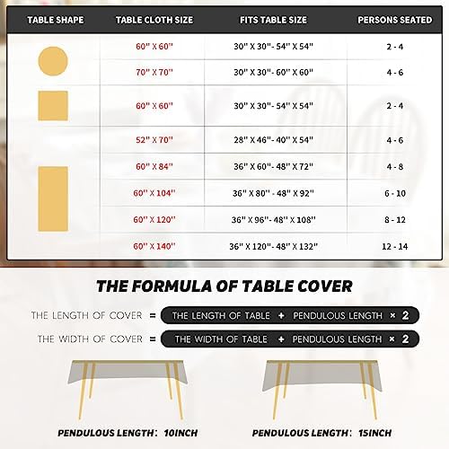 Horaldaily Summer Tablecloth 60x84 Inch Rainbow Party Decor