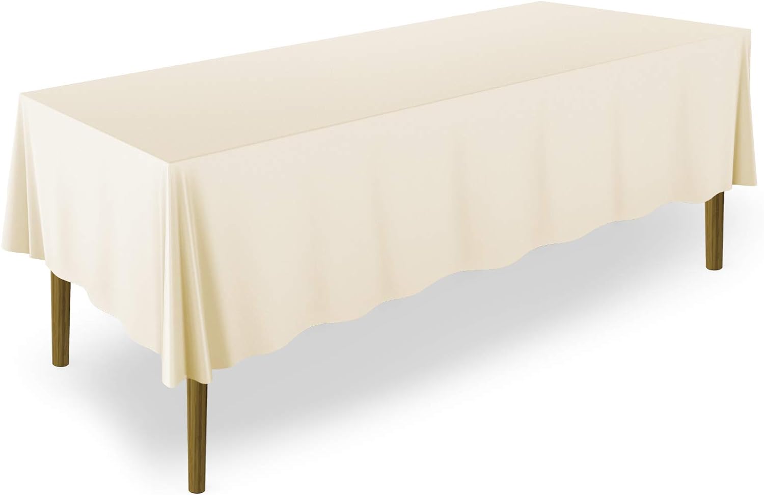 Lanns Linens Ivory Tablecloths 70x120 Inches 10 Pack
