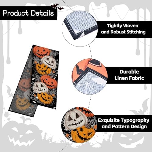 Pedenty 72x13 Inch Halloween Table Runner Decorations