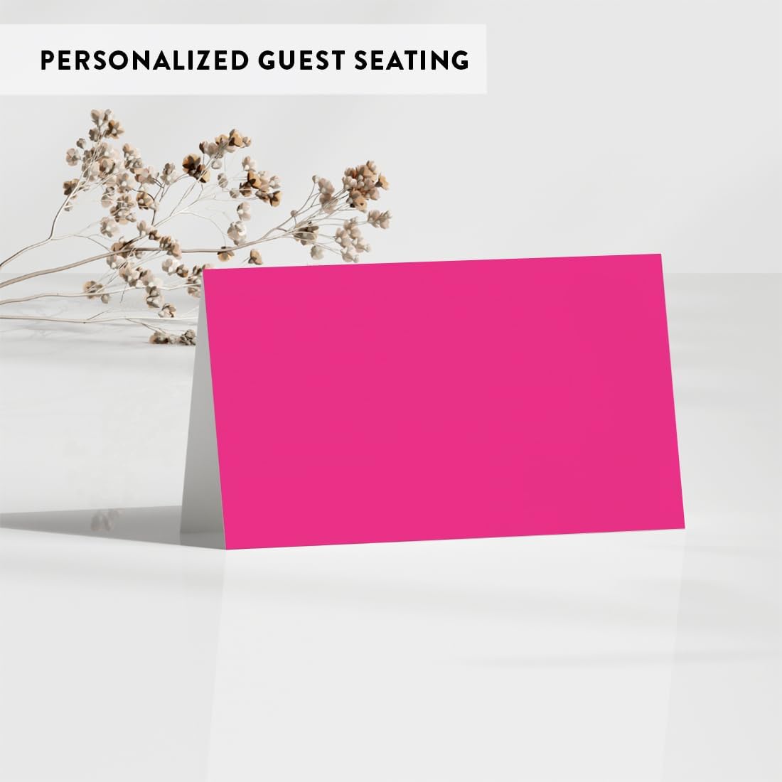 Andaz Press Fuchsia 20-Pack Place Cards for Events
