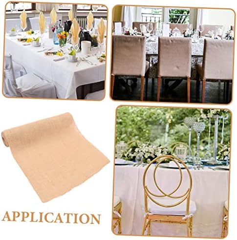 PRETYZOOM Natural Linen Table Runner for Home and Parties
