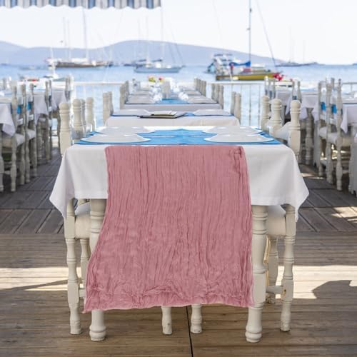 Bohemian Gauze Table Runner for Elegant Decorations