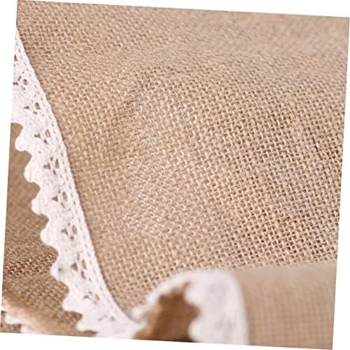 Lace Jute Table Runner 30x275cm for Wedding Events